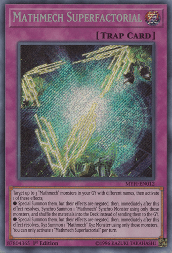 Mathmech Superfactorial - MYFI-EN012 Secret Rare 1st Edition