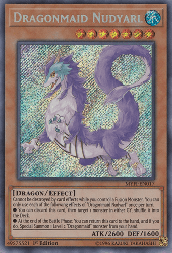 Dragonmaid Nudyarl - MYFI-EN017 Secret Rare 1st Edition