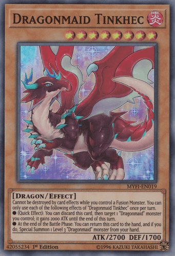 Dragonmaid Tinkhec - MYFI-EN019 Super Rare 1st Edition
