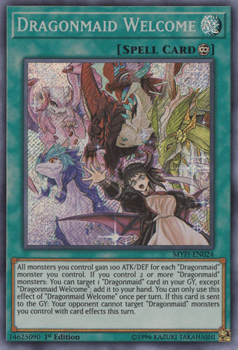Dragonmaid Welcome - MYFI-EN024 Secret Rare 1st Edition