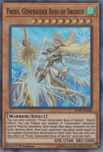 Frodi, Generaider Boss of Swords - MYFI-EN028 Super Rare 1st Edition