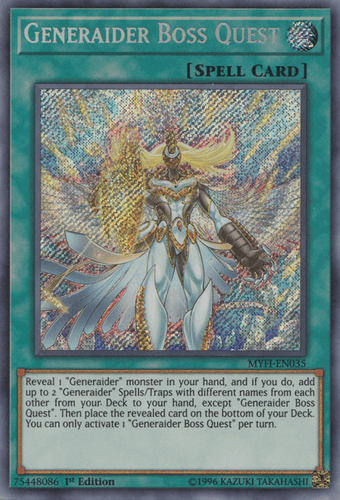Generaider Boss Quest - MYFI-EN035 Secret Rare 1st Edition