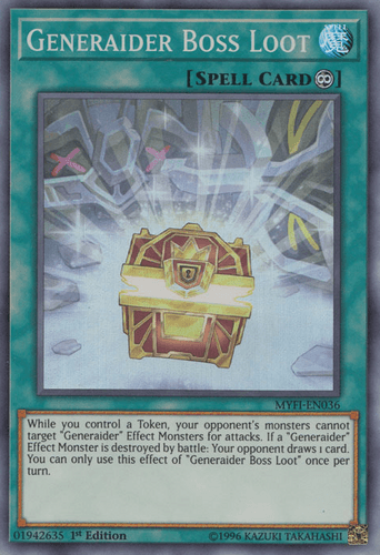 Generaider Boss Loot - MYFI-EN036 Super Rare 1st Edition