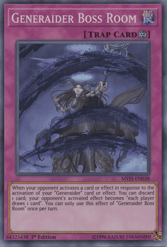 Generaider Boss Room - MYFI-EN038 Super Rare 1st Edition