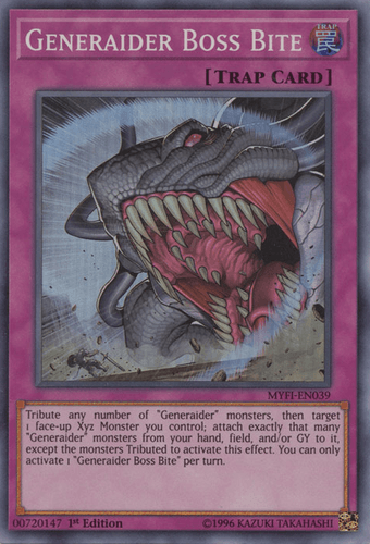 Generaider Boss Bite - MYFI-EN039 Super Rare 1st Edition