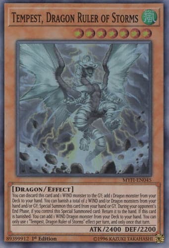 Tempest, Dragon Ruler of Storms - MYFI-EN045 Super Rare 1st Edition