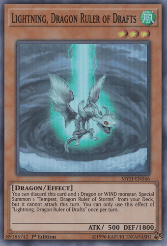Lightning, Dragon Ruler of Drafts - MYFI-EN046 Super Rare 1st Edition