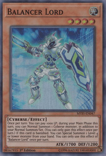 Balancer Lord - MYFI-EN047 Super Rare 1st Edition