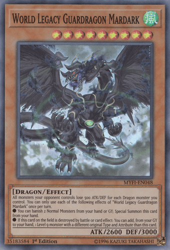 World Legacy Guardragon Mardark - MYFI-EN048 Super Rare 1st Edition