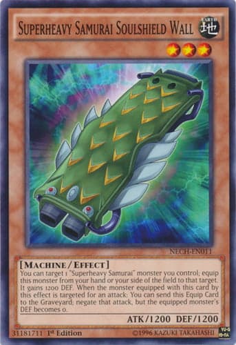 Superheavy Samurai Soulshield Wall - NECH-EN011 Common 1st Edition
