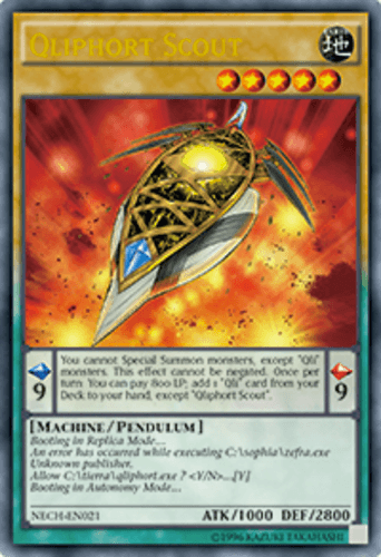 Qliphort Scout - NECH-EN021 Ultra Rare 1st Edition