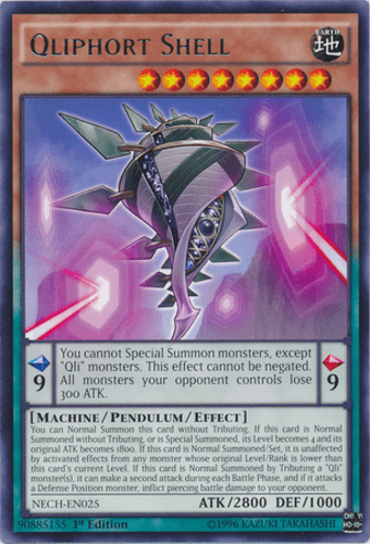 Qliphort Shell - NECH-EN025 Rare 1st Edition