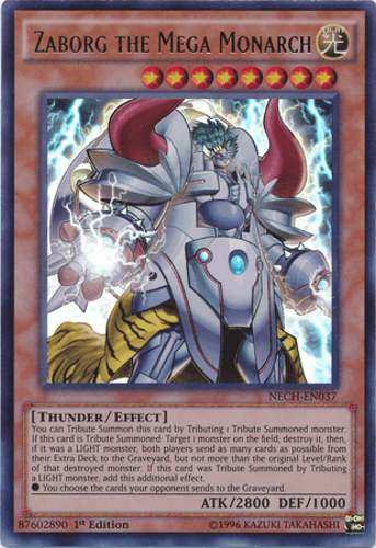 Zaborg the Mega Monarch - NECH-EN037 Ultra Rare 1st Edition