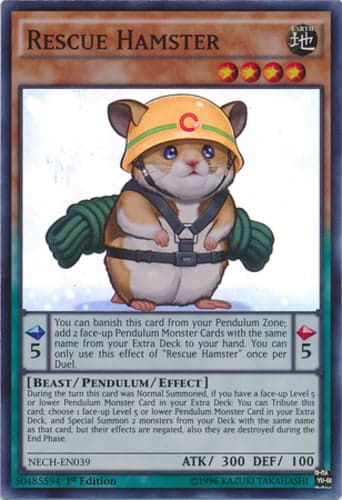 Rescue Hamster - NECH-EN039 Super Rare 1st Edition