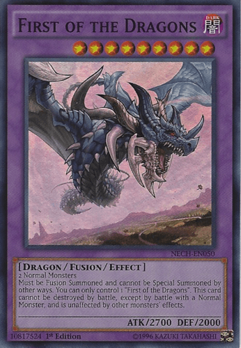 First of the Dragons - NECH-EN050 Super Rare 1st Edition