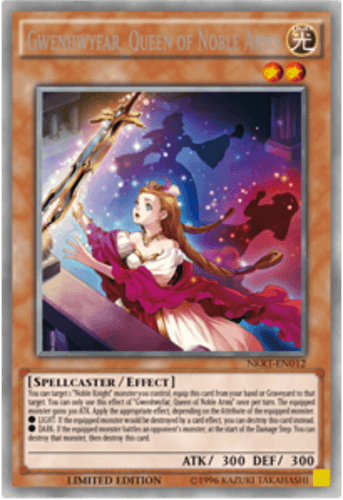 Gwenhwyfar, Queen of Noble Arms - NKRT-EN012 Platinum Rare Limited Edition