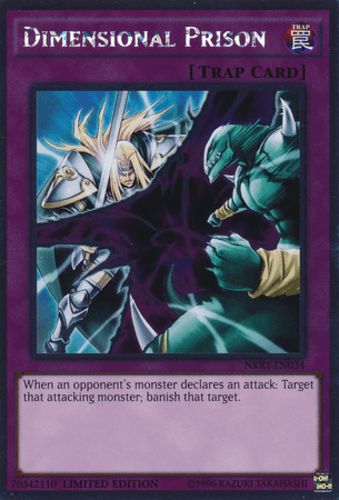Dimensional Prison - NKRT-EN034 Platinum Rare Limited Edition