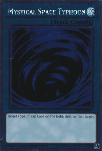 Mystical Space Typhoon - NKRT-EN040 Platinum Rare Limited Edition