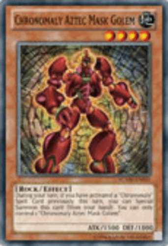 Chronomaly Aztec Mask Golem - NUMH-EN001 Super Rare 1st Edition