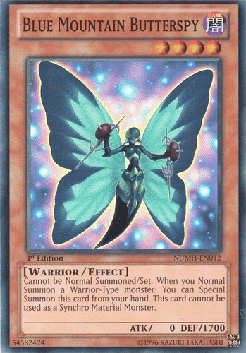 Blue Mountain Butterspy - NUMH-EN012 Super Rare 1st Edition