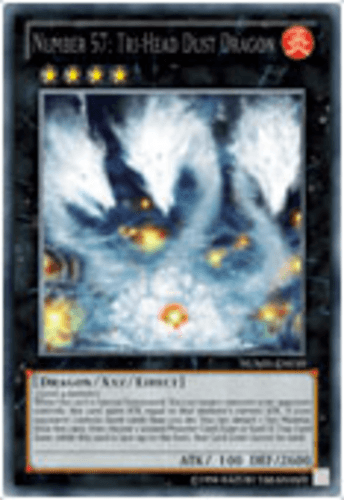 Number 57: Tri-Head Dust Dragon - NUMH-EN030 Secret Rare 1st Edition