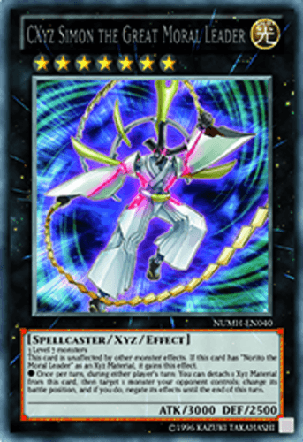 CXyz Simon the Great Moral Leader - NUMH-EN040 Secret Rare 1st Edition