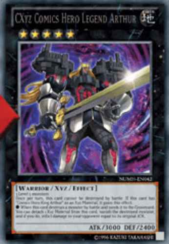 CXyz Comics Hero Legend Arthur - NUMH-EN042 Secret Rare Unlimited