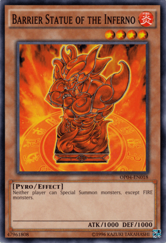 Barrier Statue of the Inferno - OP04-EN018 Common Unlimited