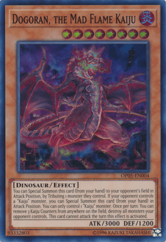 Dogoran, the Mad Flame Kaiju - OP05-EN004 Super Rare Unlimited