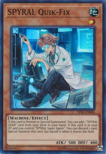 SPYRAL Quik-Fix - OP05-EN006 Super Rare Unlimited