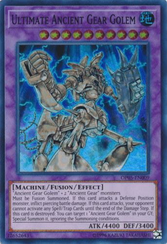 Ultimate Ancient Gear Golem - OP05-EN009 Super Rare Unlimited