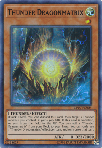 Thunder Dragonmatrix - OP09-EN006 Super Rare Unlimited