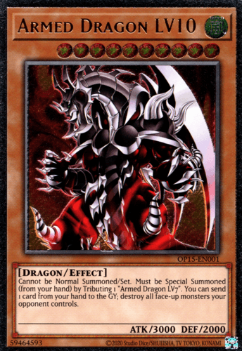 Armed Dragon LV10 - OP15-EN001 Ultimate Rare Unlimited