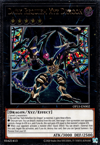 Dark Requiem Xyz Dragon - OP15-EN002 Ultimate Rare Unlimited