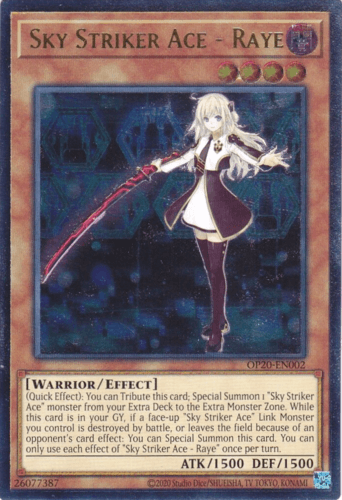 Sky Striker Ace - Raye - OP20-EN002 Ultimate Rare Unlimited