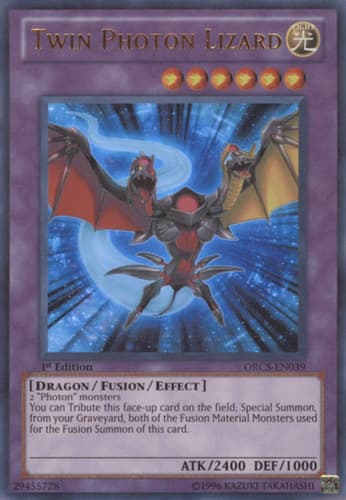 Twin Photon Lizard - ORCS-EN039 Ultimate Rare 1st Edition