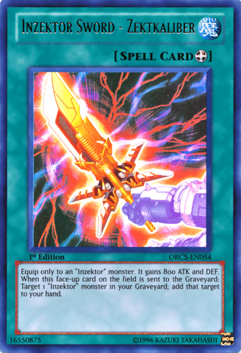 Inzektor Sword - Zektkaliber - ORCS-EN054 Ultimate Rare 1st Edition