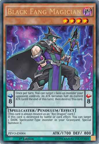 Black Fang Magician - PEVO-EN004 Ultra Rare 1st Edition