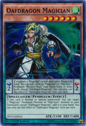 Oafdragon Magician - PEVO-EN016 Super Rare 1st Edition