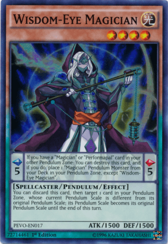 Wisdom-Eye Magician - PEVO-EN017 Super Rare 1st Edition