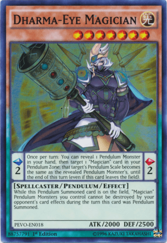 Dharma-Eye Magician - PEVO-EN018 Super Rare 1st Edition