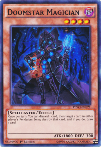 Doomstar Magician - PEVO-EN021 Super Rare 1st Edition