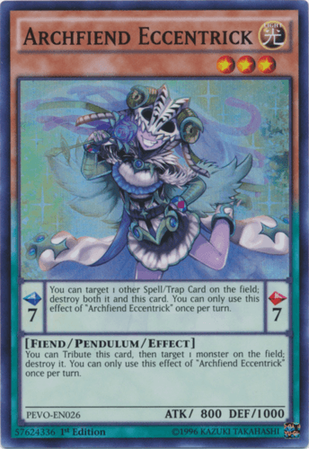 Archfiend Eccentrick - PEVO-EN026 Super Rare 1st Edition