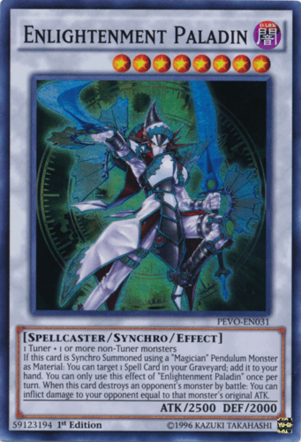 Enlightenment Paladin - PEVO-EN031 Super Rare 1st Edition