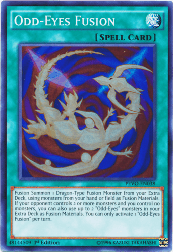 Odd-Eyes Fusion - PEVO-EN038 Super Rare 1st Edition
