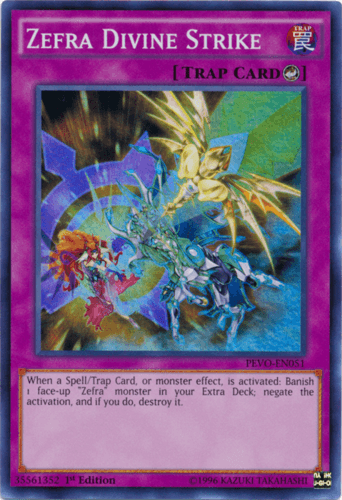 Zefra Divine Strike - PEVO-EN051 Super Rare 1st Edition