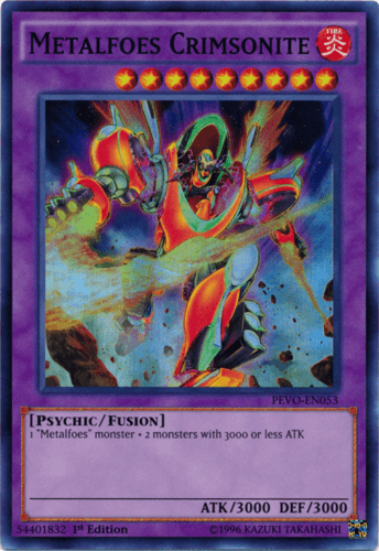 Metalfoes Crimsonite - PEVO-EN053 Super Rare 1st Edition