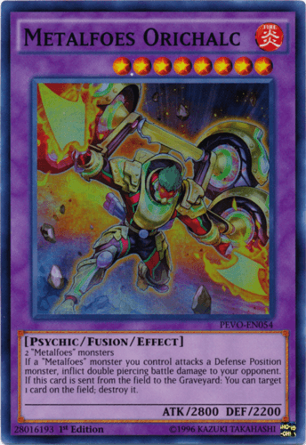 Metalfoes Orichalc - PEVO-EN054 Super Rare 1st Edition