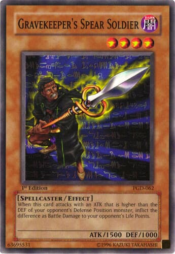 Gravekeeper's Spear Soldier - PGD-062 Common 1st Edition