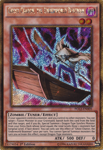 Ghost Charon, the Underworld Boatman - PGL2-EN005 Gold Secret Rare Unlimited